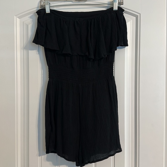 Aerie Black Halter Romper - Picture 6 of 8